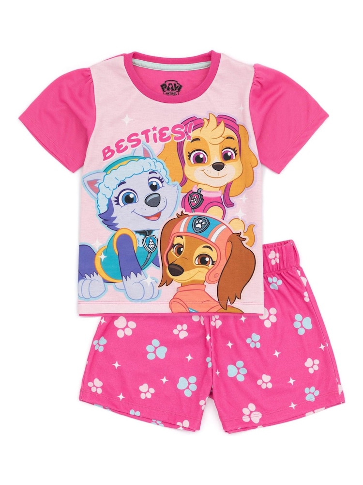 Vanilla Underground Pink Girls Paw Patrol Pyjamas 2 Pack - Image 2 of 5