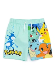 Vanilla Underground Blue Pokemon Boys Swim Shorts 2 Pack - Image 3 of 5