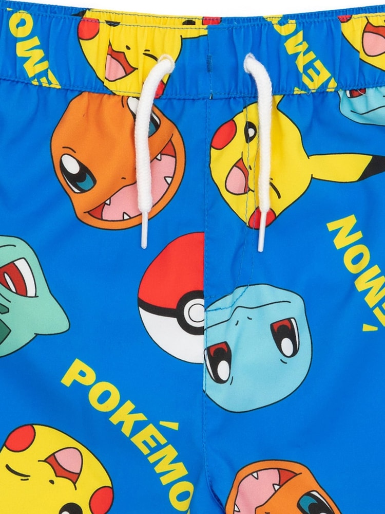 Vanilla Underground Blue Pokemon Boys Swim Shorts 2 Pack - Image 5 of 5
