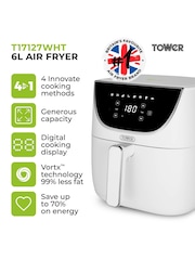 Tower White Vortx 6L Air Fryer - Image 2 of 8