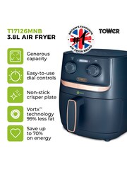 Tower Dark Blue Vortx 3.8L Air Fryer - Image 12 of 18