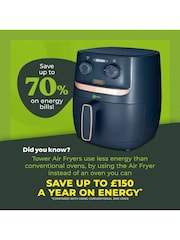 Tower Dark Blue Vortx 3.8L Air Fryer - Image 6 of 18