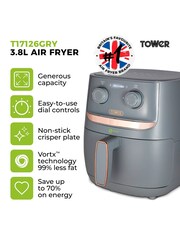 Tower Grey Vortx 3.8L Air Fryer - Image 2 of 8