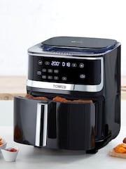 Tower Black Vortx 7L Steam Air Fryer 1700W - Image 1 of 8
