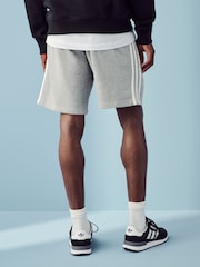 adidas Grey 100% Cotton Adicolor 3-Stripes Shorts - Image 3 of 7