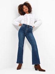 Joe Browns Blue Essentials Western Bootcut Flared Jeans - Image 1 of 5