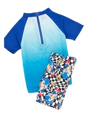 Vanilla Underground Blue Sonic The Hedgehog 2 Piece Swim Set - Image 2 of 5