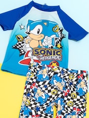 Vanilla Underground Blue Sonic The Hedgehog 2 Piece Swim Set - Image 5 of 5