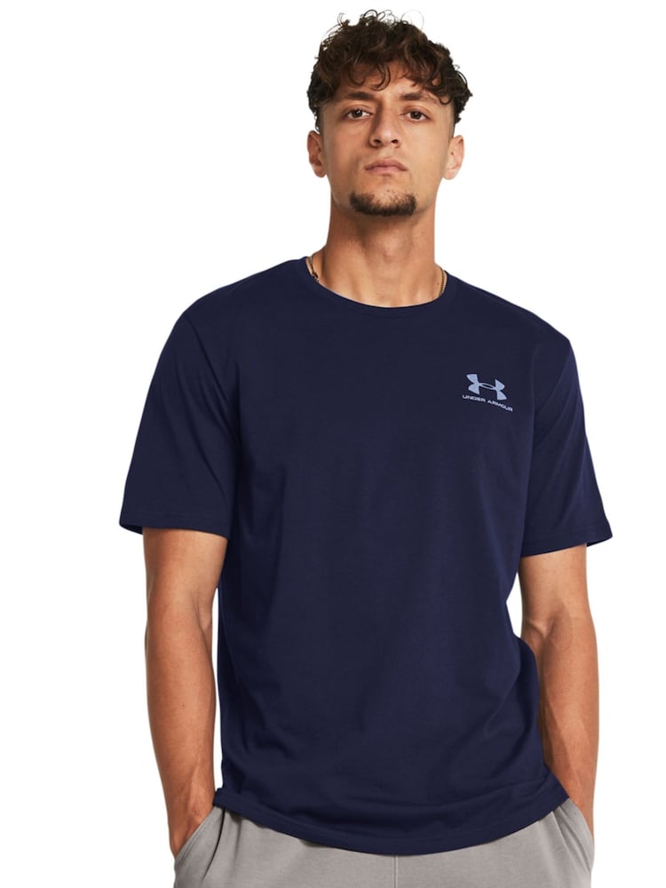 Under Armour Navy Blue Left Chest Logo T-Shirt - Image 1 of 4