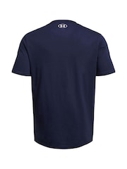 Under Armour Navy Blue Left Chest Logo T-Shirt - Image 4 of 4