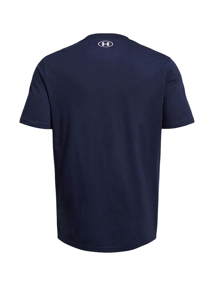 Under Armour Navy Blue Left Chest Logo T-Shirt - Image 4 of 4