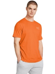 Under Armour Orange Left Chest Logo T-Shirt - Image 1 of 4