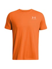 Under Armour Orange Left Chest Logo T-Shirt - Image 3 of 4
