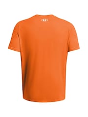 Under Armour Orange Left Chest Logo T-Shirt - Image 4 of 4