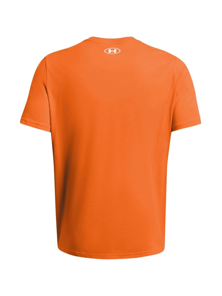 Under Armour Orange Left Chest Logo T-Shirt - Image 4 of 4