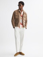 Reiss Multi Taiko Abstract Button-Through Shirt - Image 3 of 4