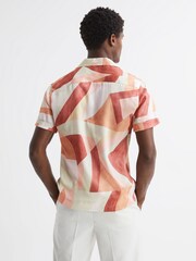 Reiss Multi Taiko Abstract Button-Through Shirt - Image 4 of 4