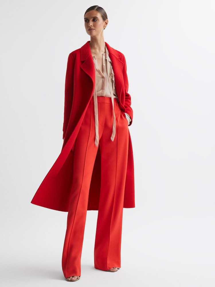 Reiss Coral Emile Wool Belted Blindseam Coat - Image 1 of 7