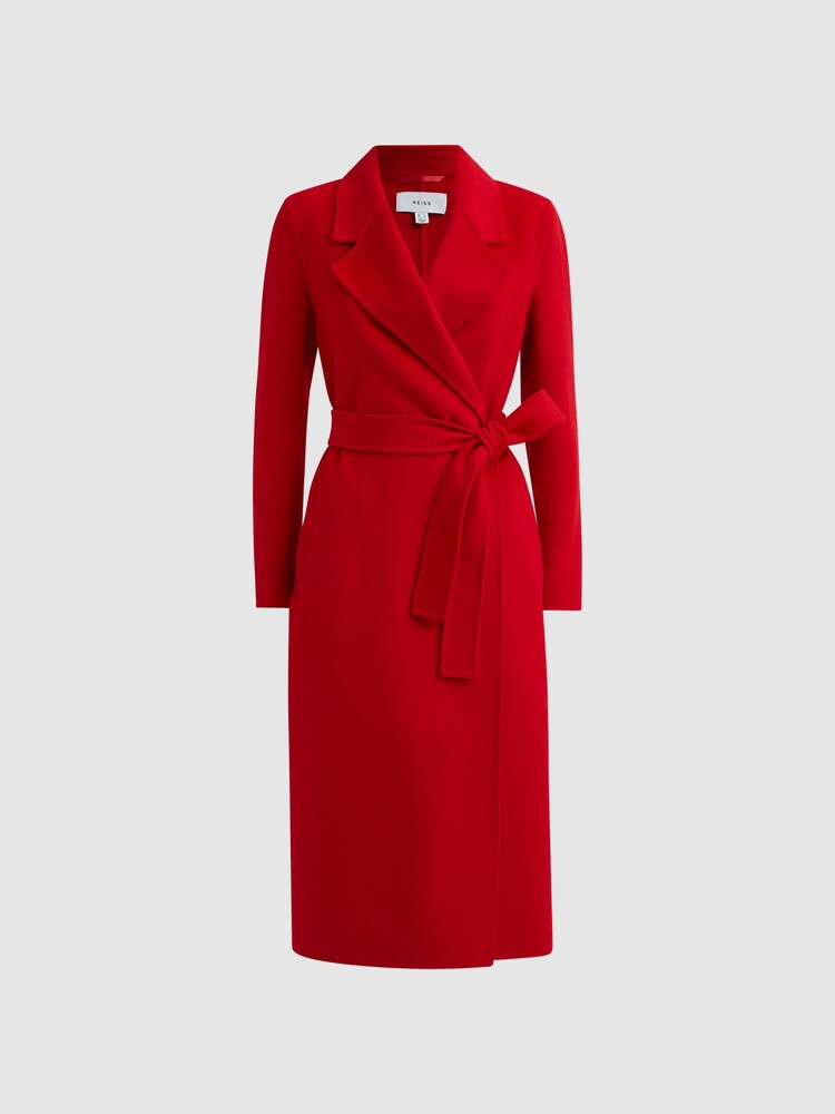 Reiss Coral Emile Wool Belted Blindseam Coat - Image 2 of 7