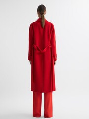 Reiss Coral Emile Wool Belted Blindseam Coat - Image 6 of 7