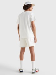 Tommy Jeans White Classics 100% Cotton T-Shirt - Image 2 of 4
