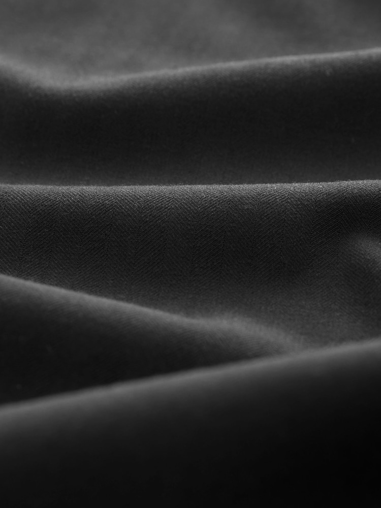 Black Tailored Herringbone Column Skirt - Image 7 of 7
