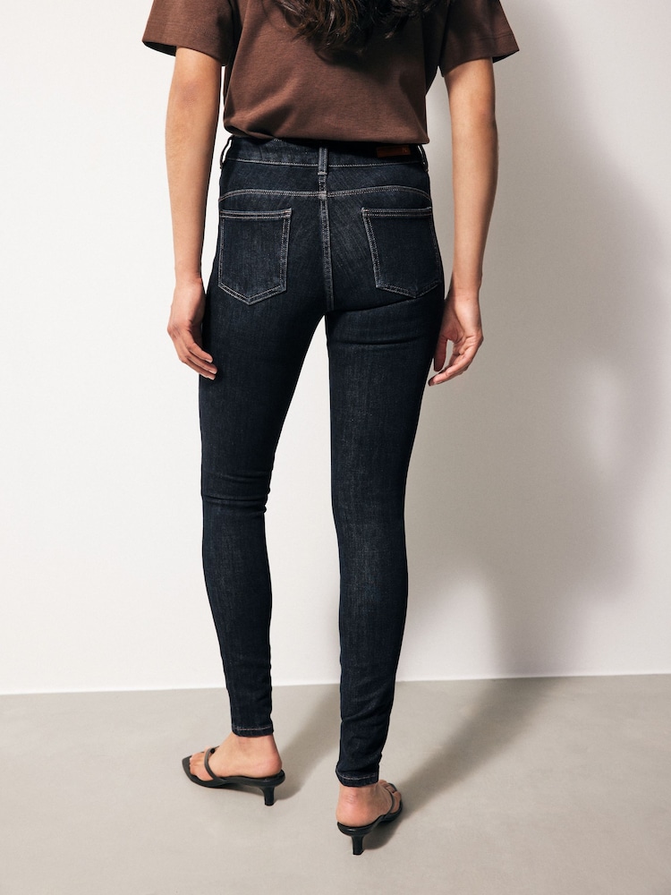 Dark Blue Skinny 360° Stretch Jeans - Image 2 of 6