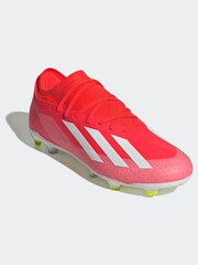adidas Red/White Football X Crazyfast League Firm Ground Adult Boots - Image 4 of 13