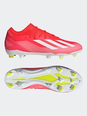 adidas Red/White Football X Crazyfast League Firm Ground Adult Boots - Image 7 of 13
