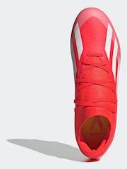 adidas Red/White Football X Crazyfast League Firm Ground Adult Boots - Image 8 of 13