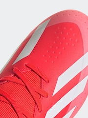 adidas Red/White Football X Crazyfast League Firm Ground Adult Boots - Image 10 of 13
