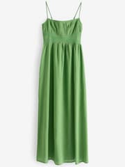 Green Crochet Detail Maxi Summer Dress - Image 6 of 7