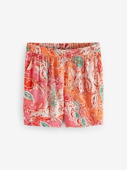 Orange/Pink Pull-On Shorts - Image 5 of 6