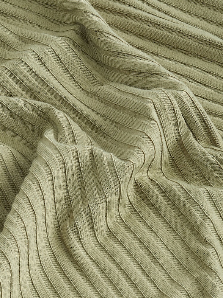 Khaki Green Bandeau Jersey Summer Dress - Image 7 of 7