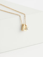 Gold Tone L Star Initial Necklace - Image 1 of 3