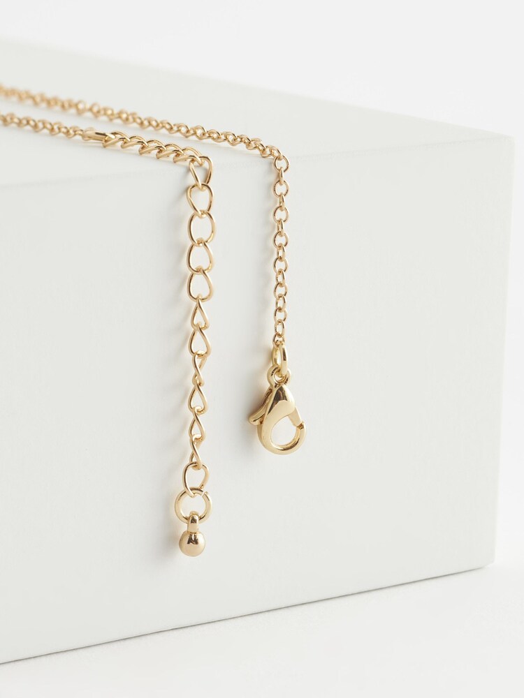 Gold Tone S Star Initial Necklace - Image 3 of 3