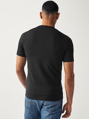 Black Muscle Fit Essential Crew Neck T-Shirt - Image 3 of 7