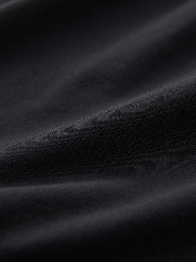 Black Muscle Fit Essential Crew Neck T-Shirt - Image 6 of 7