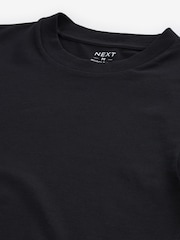 Black Muscle Fit Essential Crew Neck T-Shirt - Image 7 of 7