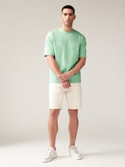 Blue/Pink/Mint Green Relaxed Fit Heavuweight 100% Cotton T-Shirts 3 Pack - Image 8 of 12