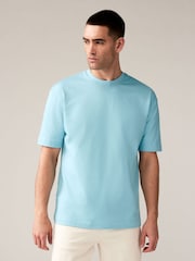 Blue/Pink/Mint Green Relaxed Fit Heavuweight 100% Cotton T-Shirts 3 Pack - Image 9 of 12