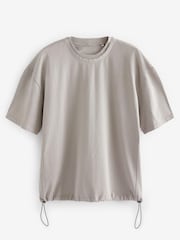 Light Grey Oversized EDIT Heavyweight T-Shirt - Image 6 of 8