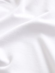 White Muscle Fit Essential Crew Neck T-Shirt - Image 7 of 7