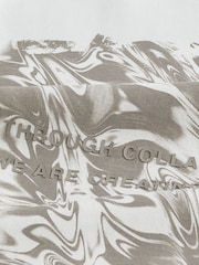 Ecru Relaxed fit EDIT Heavyweight Marble Graphic T-Shirt - Image 6 of 8