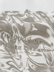 Ecru Relaxed fit EDIT Heavyweight Marble Graphic T-Shirt - Image 8 of 8