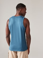 Blue Single Summer Front Print Graphic Vests - Image 3 of 7