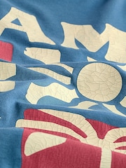 Blue Single Summer Front Print Graphic Vests - Image 7 of 7