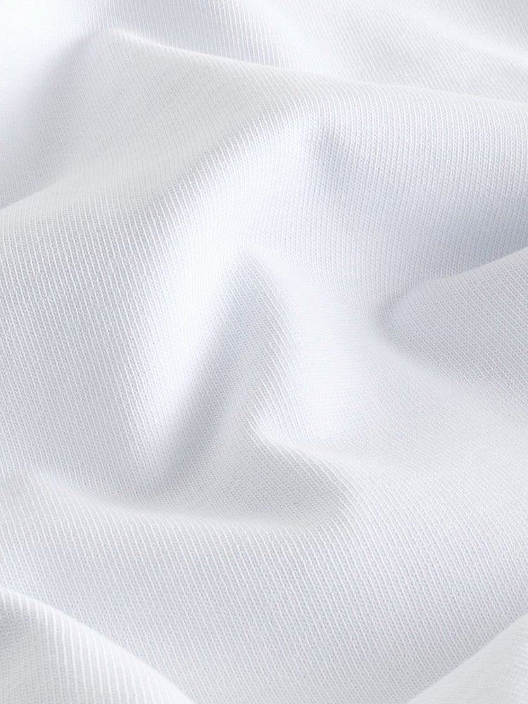 White Relaxed Fit Heavyweight 100% Cotton T-Shirts 3 Pack - Image 8 of 8