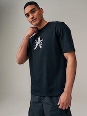 أسود/ أبيض/ محايد - Graphic 100% Cotton T-Shirts 3 Pack - صورة 2 من 12