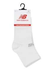 New Balance White Multipack Ankle Flat Socks - Image 3 of 3